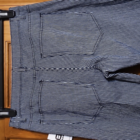 NWT Saints & Hearts Flare High-Rise Pinstripe Denim Jeans - Picture 9 of 14